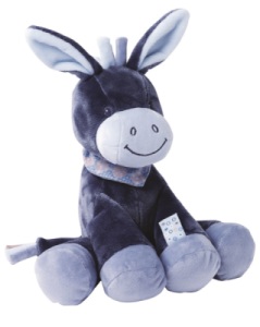 Peluche Âne Alex - 28 cm